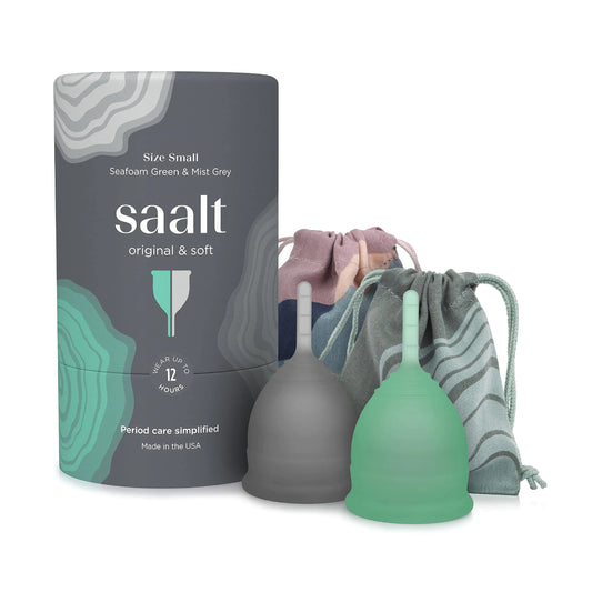 Saalt Twin Pack - Reusable Medical-Grade Silicone Period Cup (2 Cups)